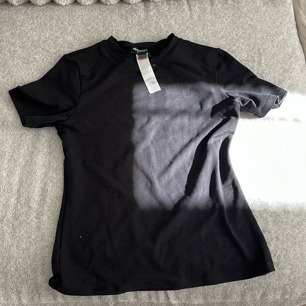 Pretty little thing maternity black short sleeve